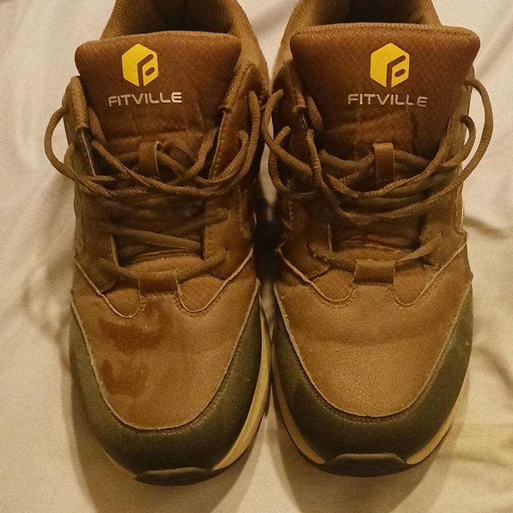 FitVille Brown and Green Sneakers